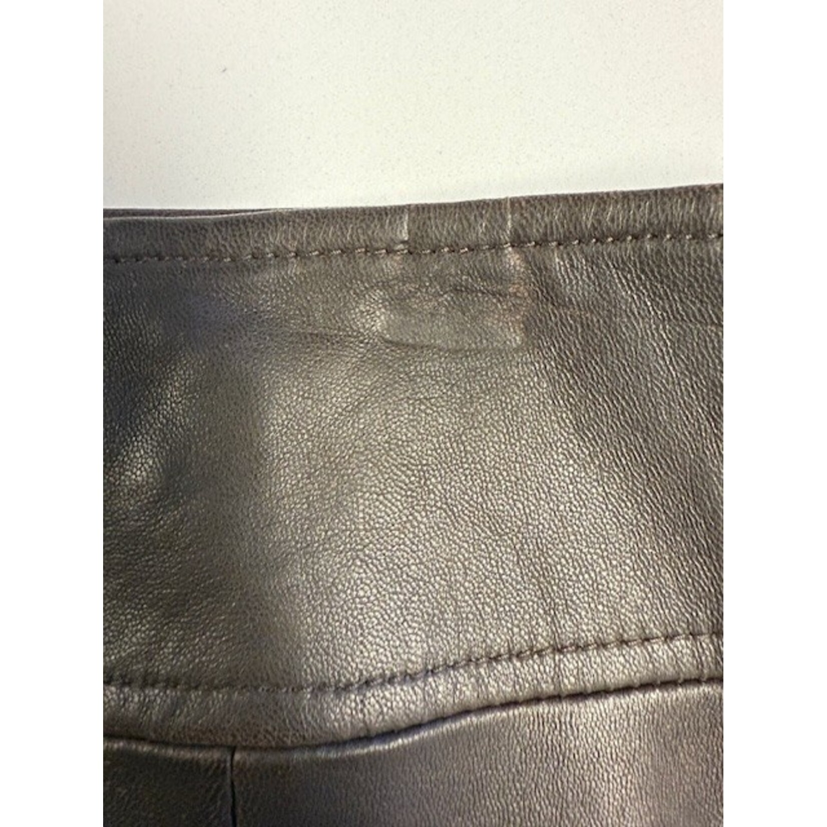 Brooks Brothers, Vintage, Brown, Leather, Skirt, NWT, 8