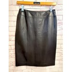Brooks Brothers, Vintage, Brown, Leather, Skirt, NWT, 8