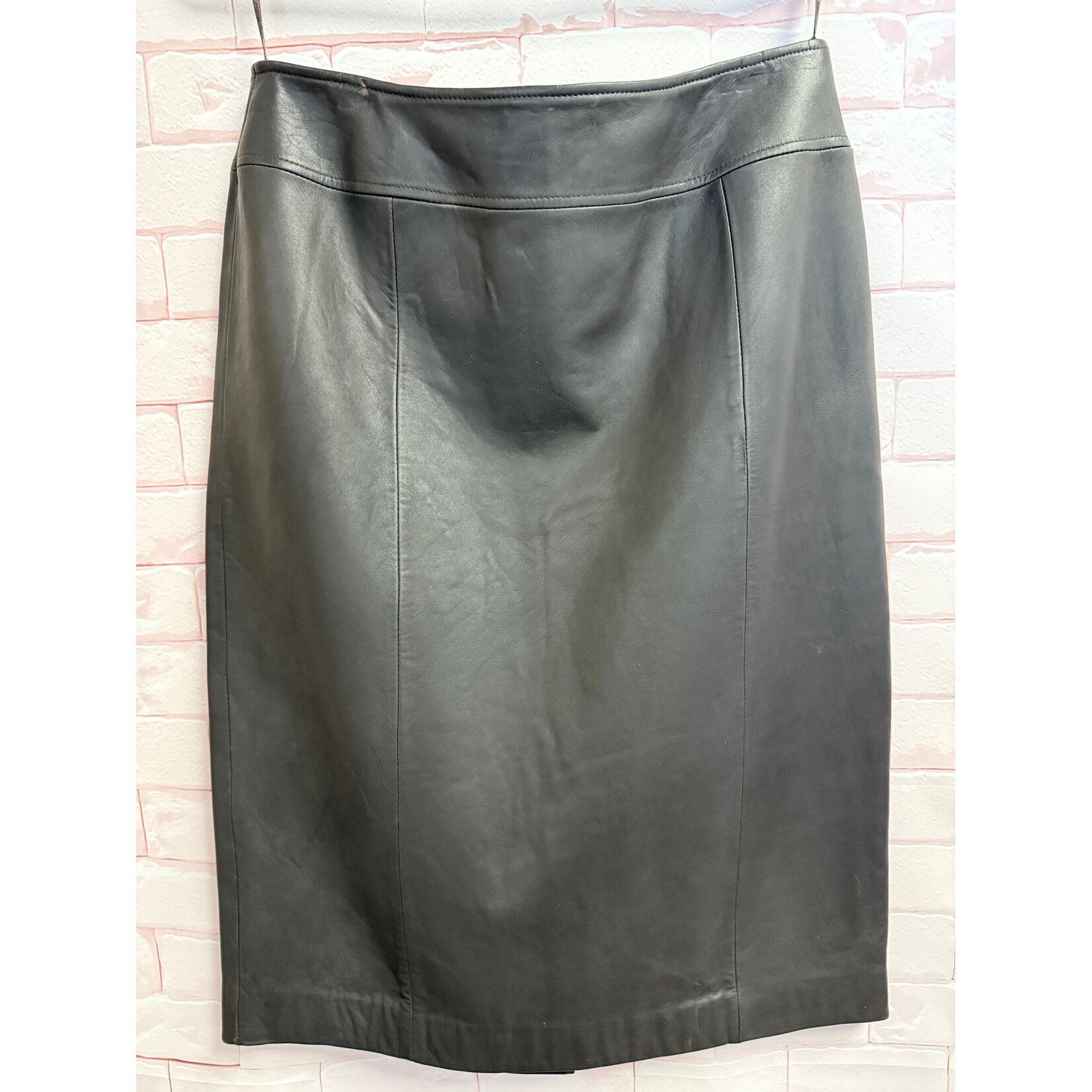 Brooks Brothers, Vintage, Brown, Leather, Skirt, NWT, 8
