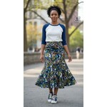 Unlabeled, Purple, Olive, Bold Patterned, Skirt, 10/12