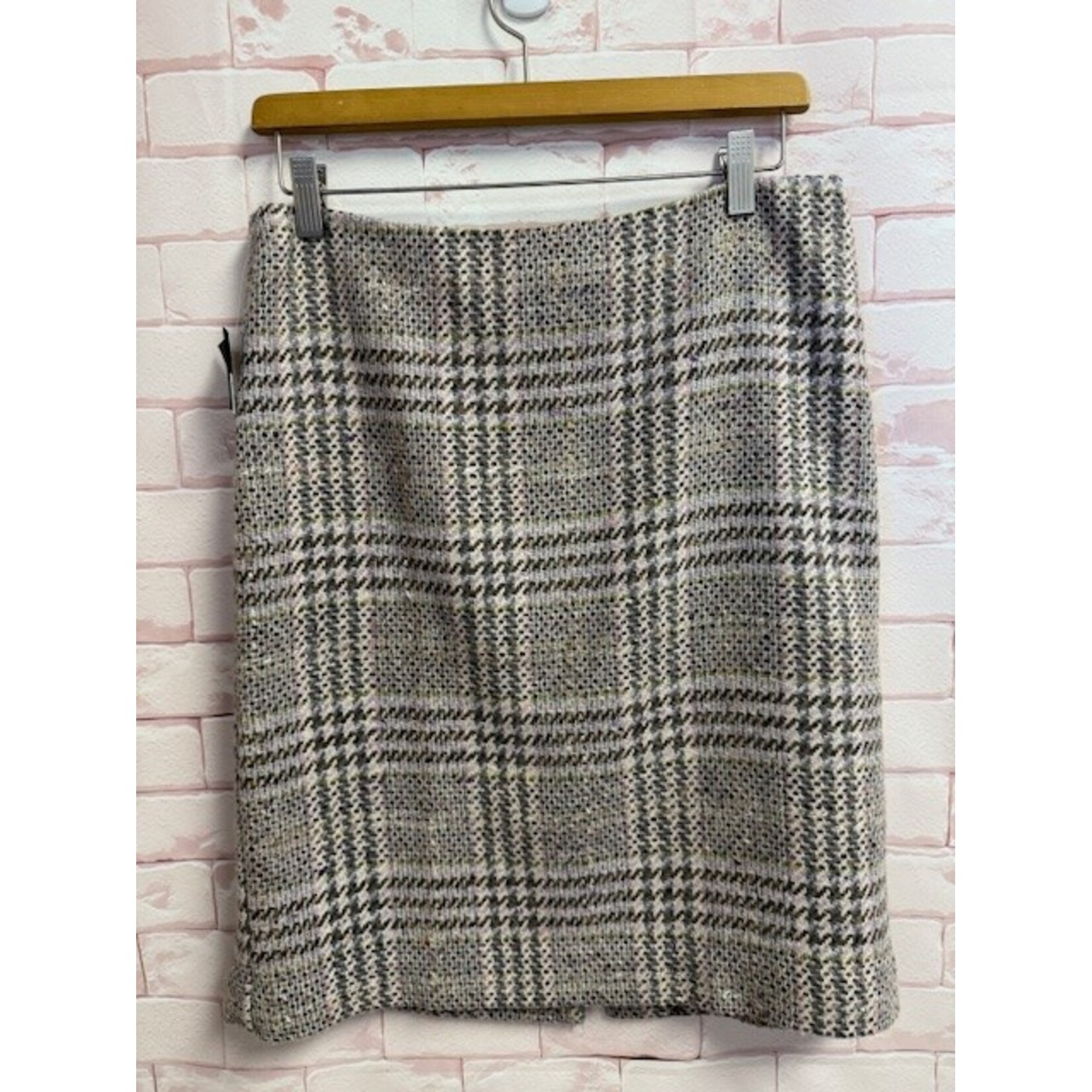 Ann Taylor, Pink, Tweed, Skirt, 10