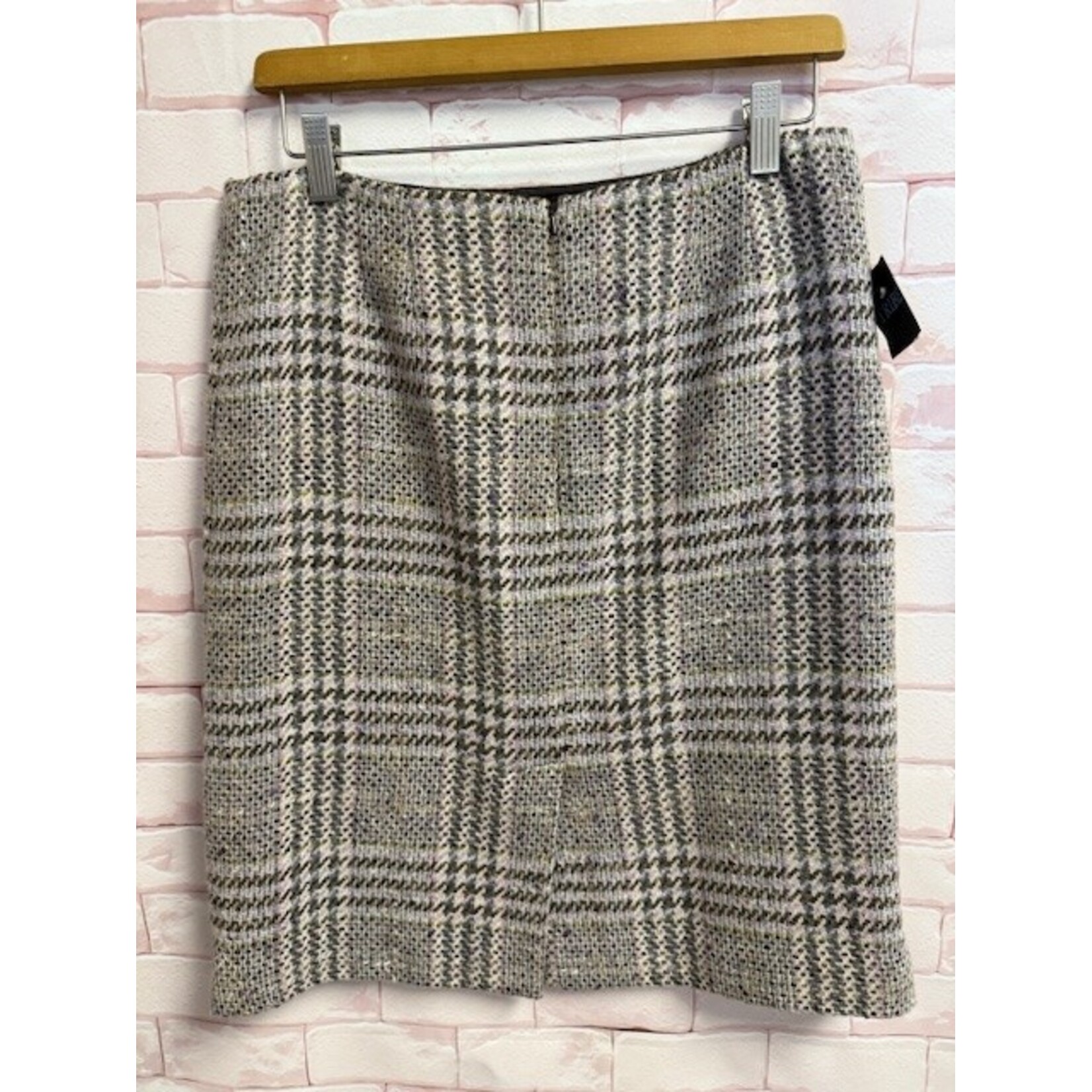 Ann Taylor, Pink, Tweed, Skirt, 10