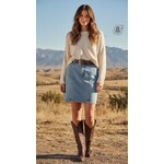 Forenza, VINTAGE, Blue, Denim, Skirt, 10