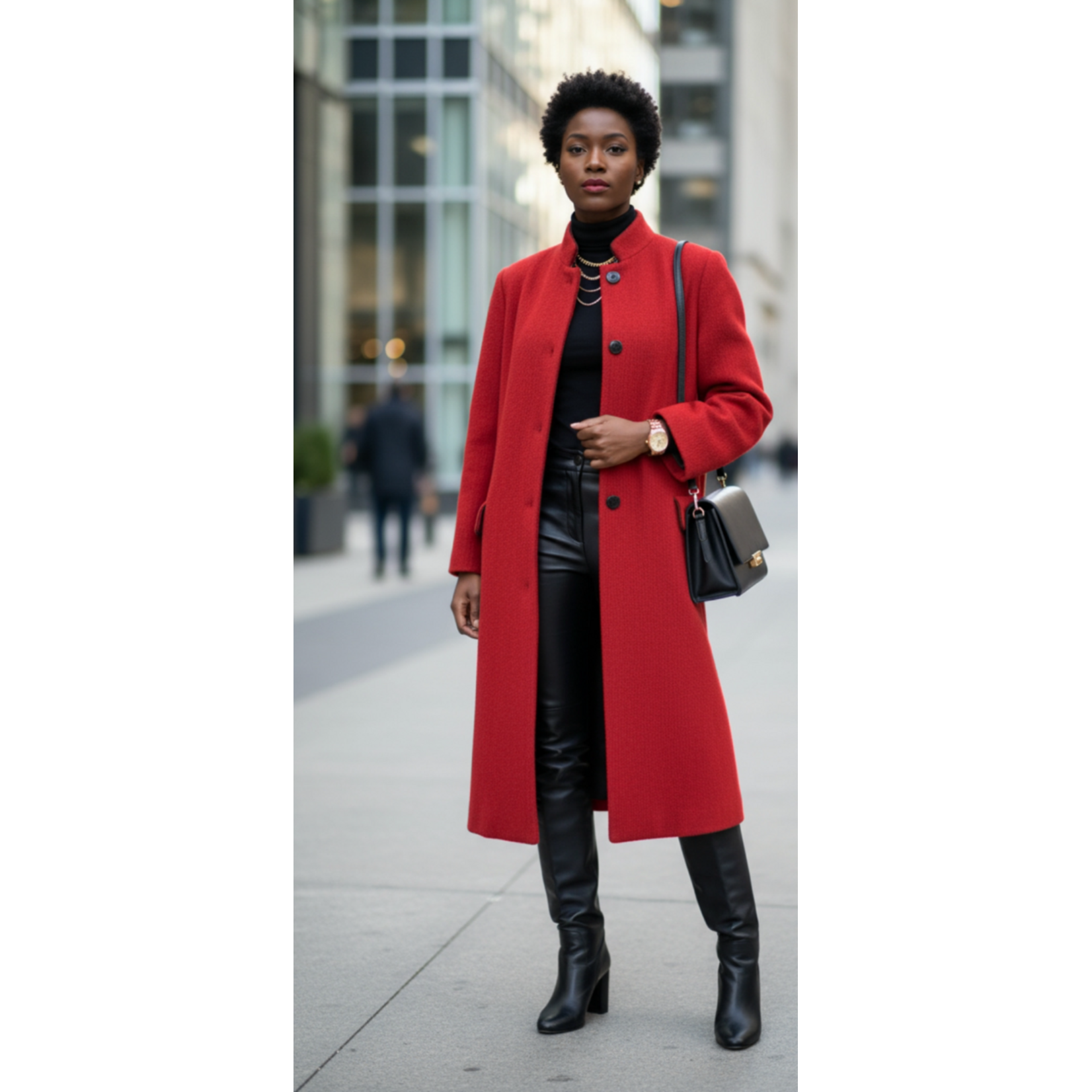 Ilie Wacs, Montaldo, Red, Long Coat, 12, VINTAGE