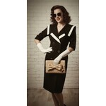 REO Originals, Cream, Black, Dress, 12