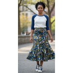 Unlabeled, Purple, Olive, Bold Patterned, Skirt, 10/12