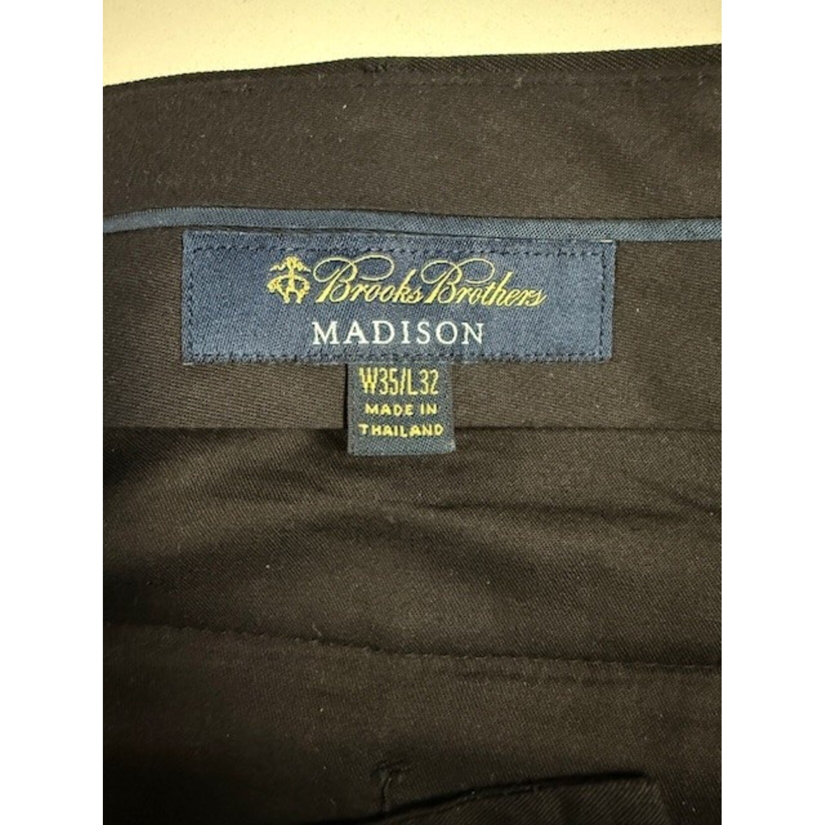 Brooks Brothers, Black, Madison, Pants, Men's, 35/32, MSRP $278
