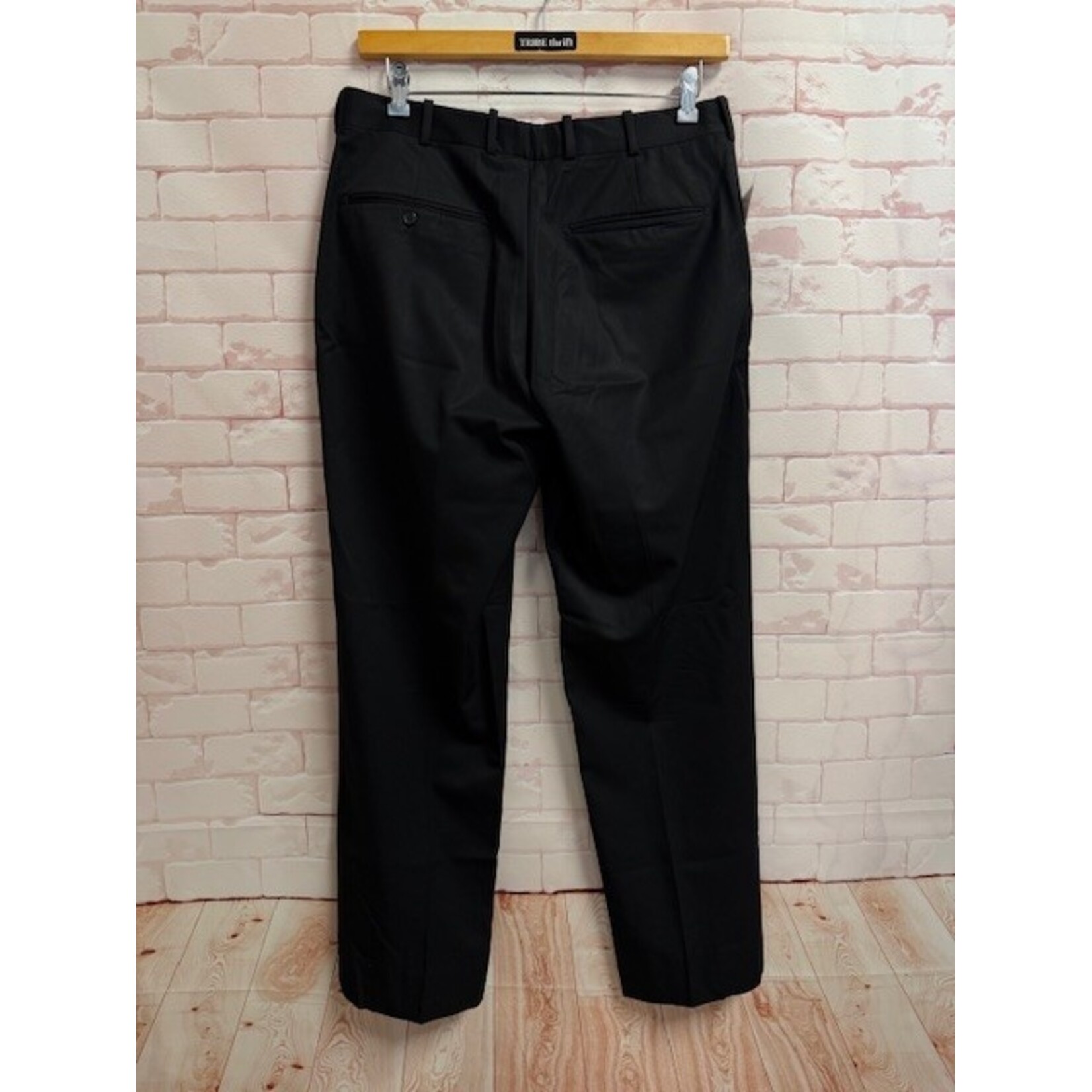 Tom James, Executive Collection, Black, Pants, 34/32