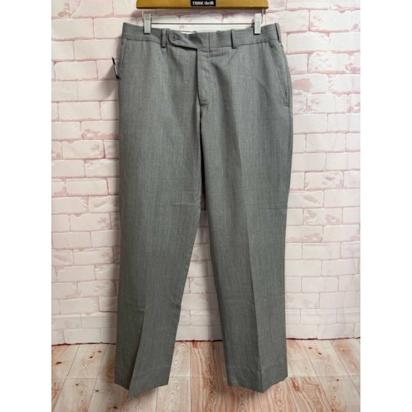 Tom James, Executive, Collection, Grey, Pants, 33/32