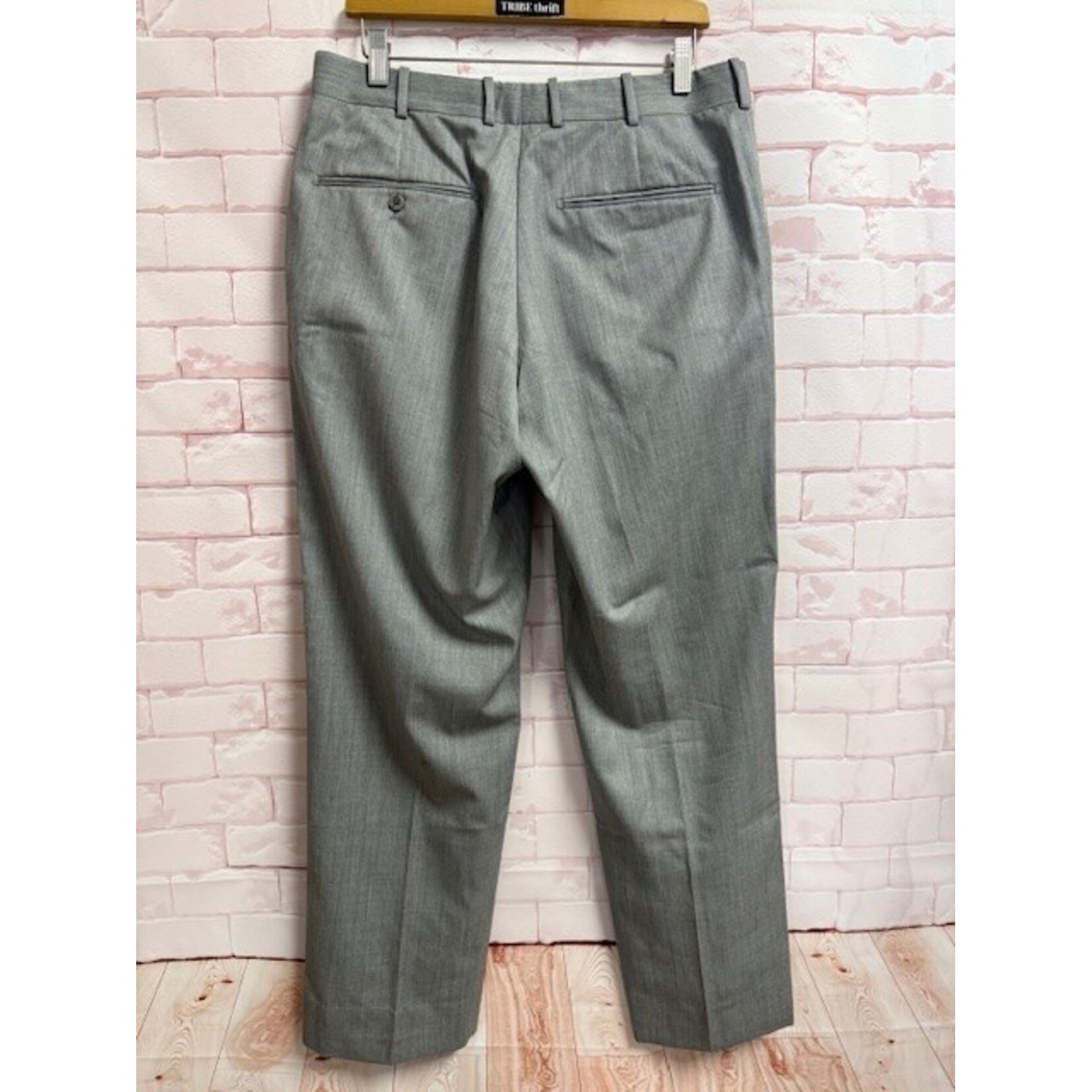 Tom James, Executive, Collection, Grey, Pants, 33/32