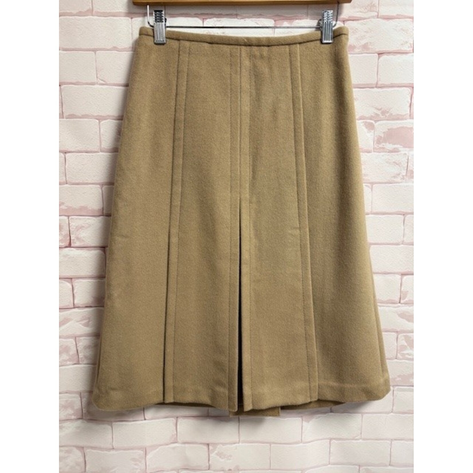 Ann Taylor, Camel, Wool, A-Line, Skirt, 0