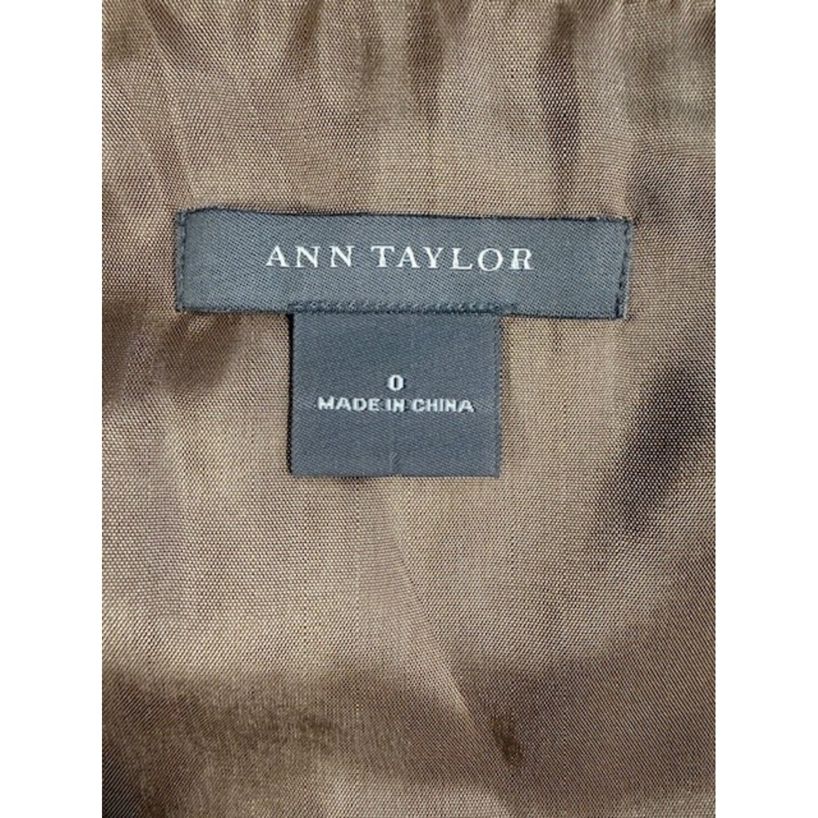 Ann Taylor, Camel, Wool, A-Line, Skirt, 0
