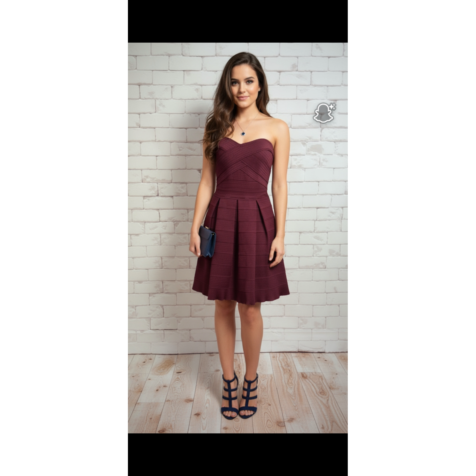 Express Express, Burgundy, Dress, Small