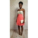 Roberta, Cream, Hot Pink, Size 5/6