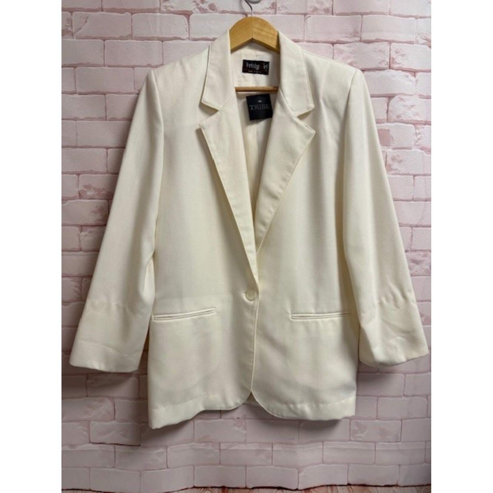 Christy Girl, White, VINTAGE, Blazer, 6