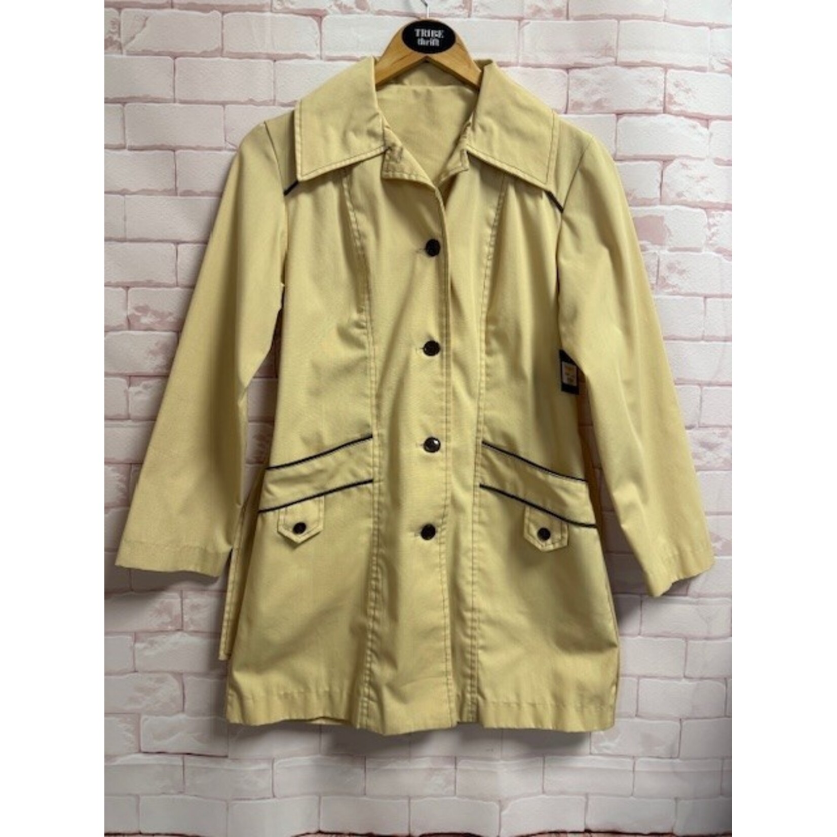 Unlabeled, Vintage, Yellow, Jacket, S