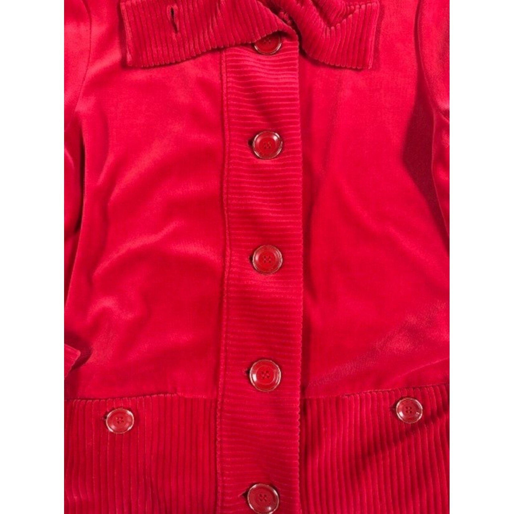 Jones New York, Red, Velour, Jacket, Medium