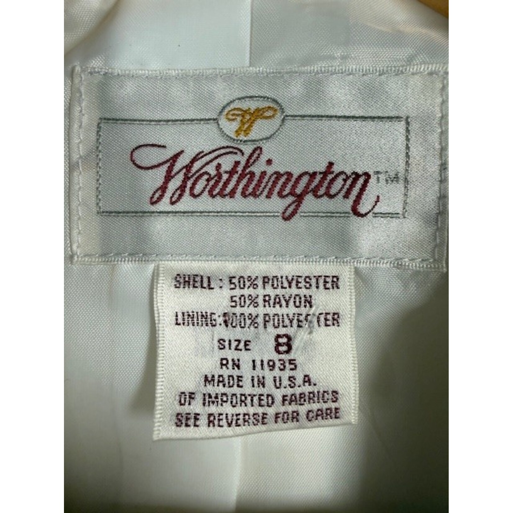 Worthington, White, Blazer, 8