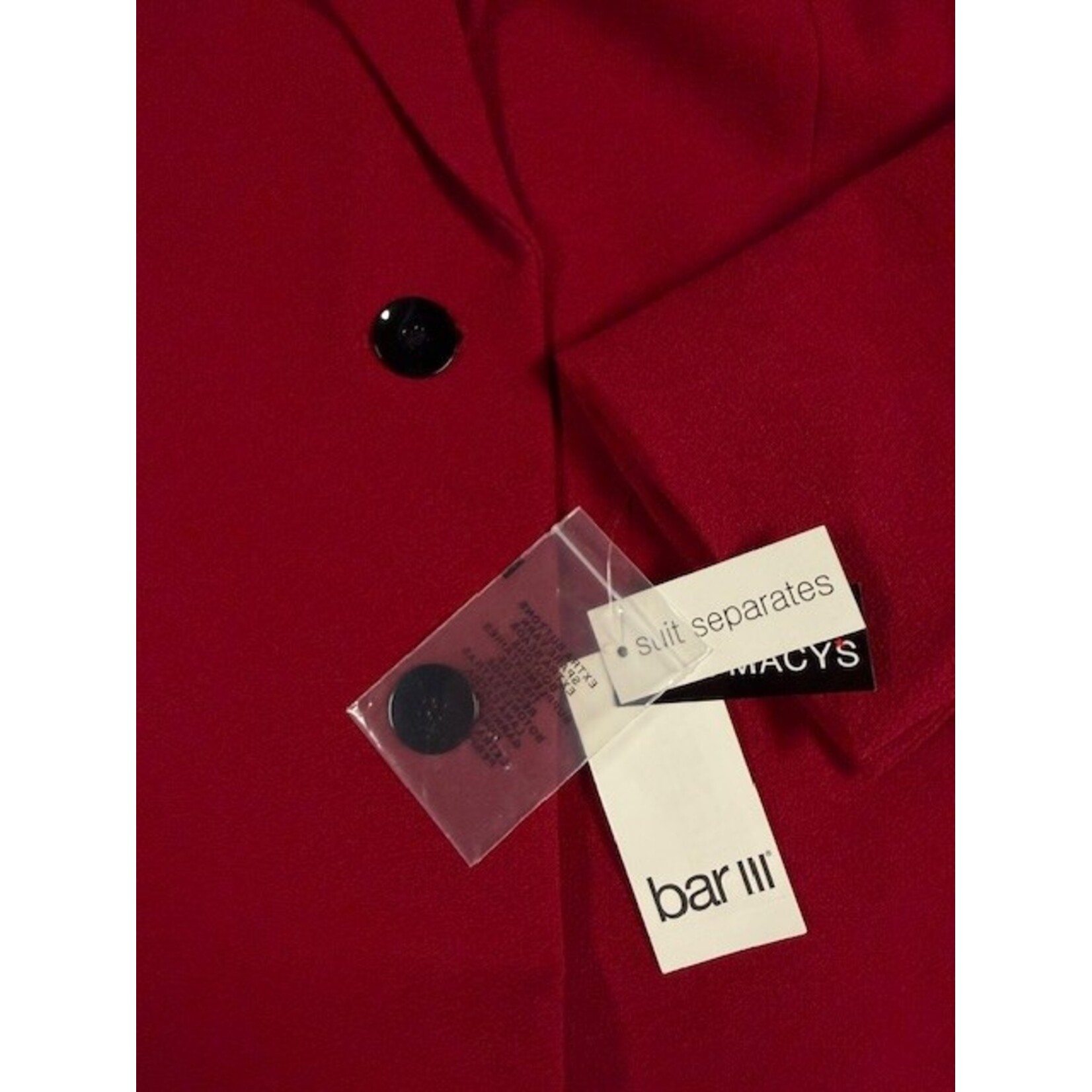 Bar lll, Red, Blazer, Large, NWT, MSRP $129