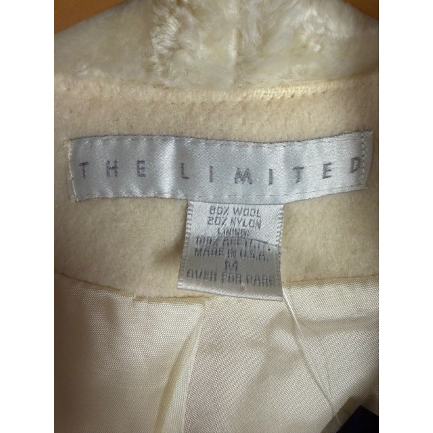 The Limited, Vintage, Cream, Coat, M