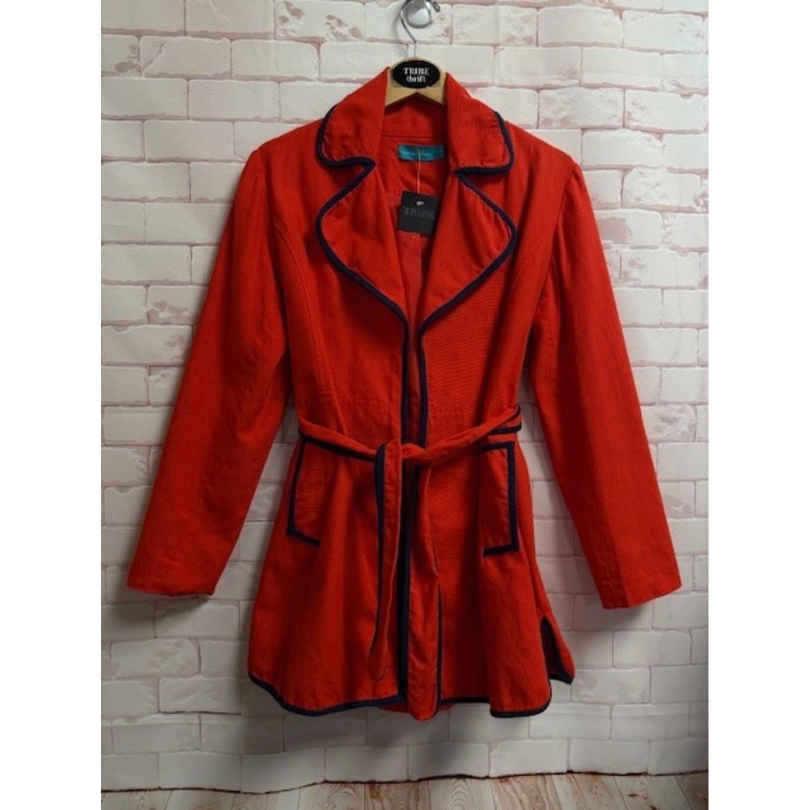 Southern Frock, Red, Navy, Jacket, Small