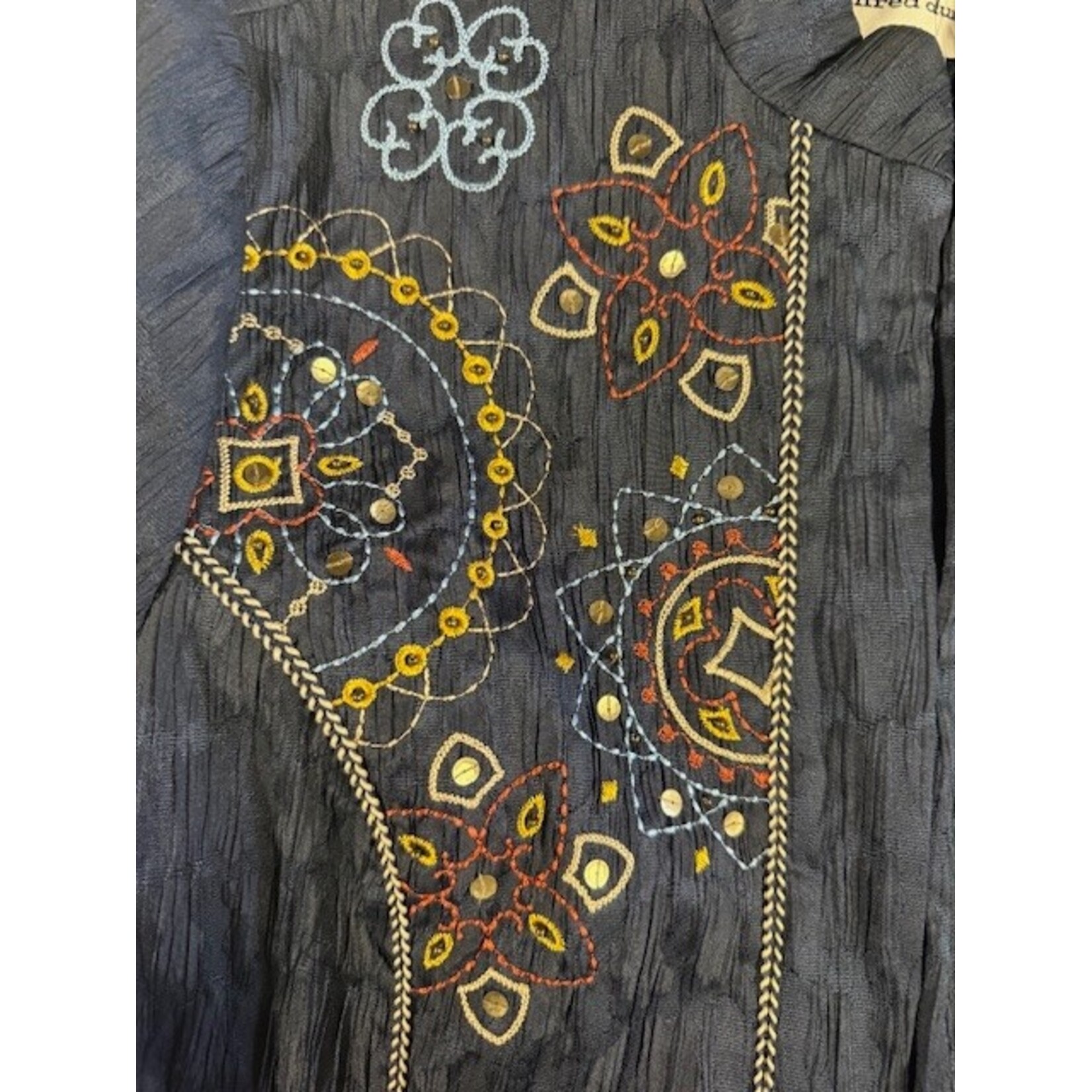 Alfred Dunner, Navy, Embroidered, Jacket, M