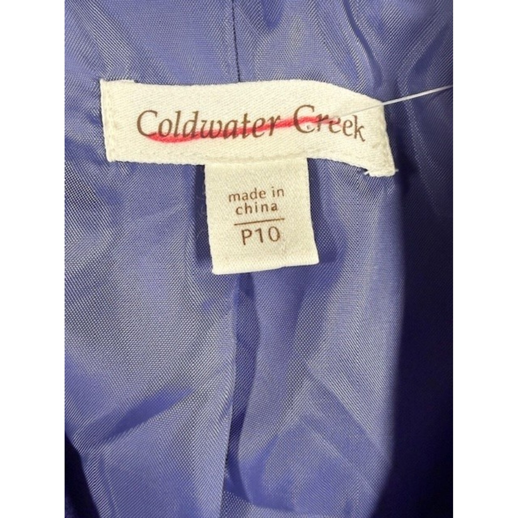 Coldwater Creek, Purple, Jacket, 10