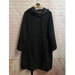 Unlabeled, Reversible, Black, Leopard, Raincoat, 1X