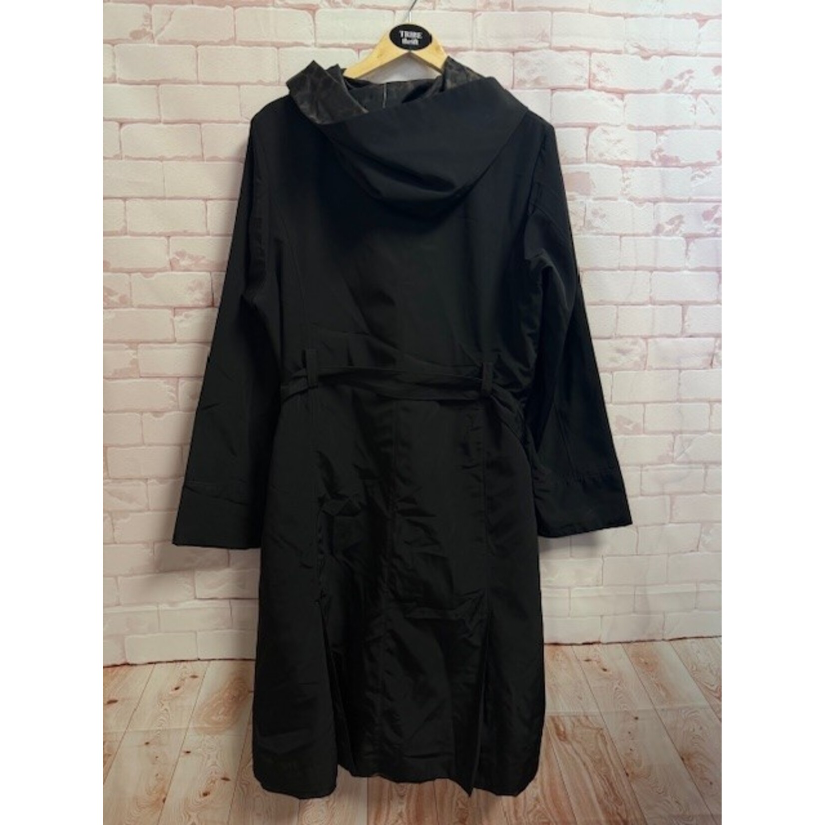 Unlabeled, Reversible, Black, Leopard, Raincoat, 1X