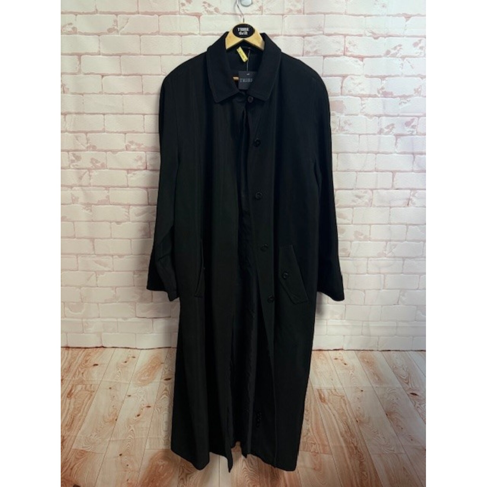 Unlabeled, Black, Trenchcoat, 16