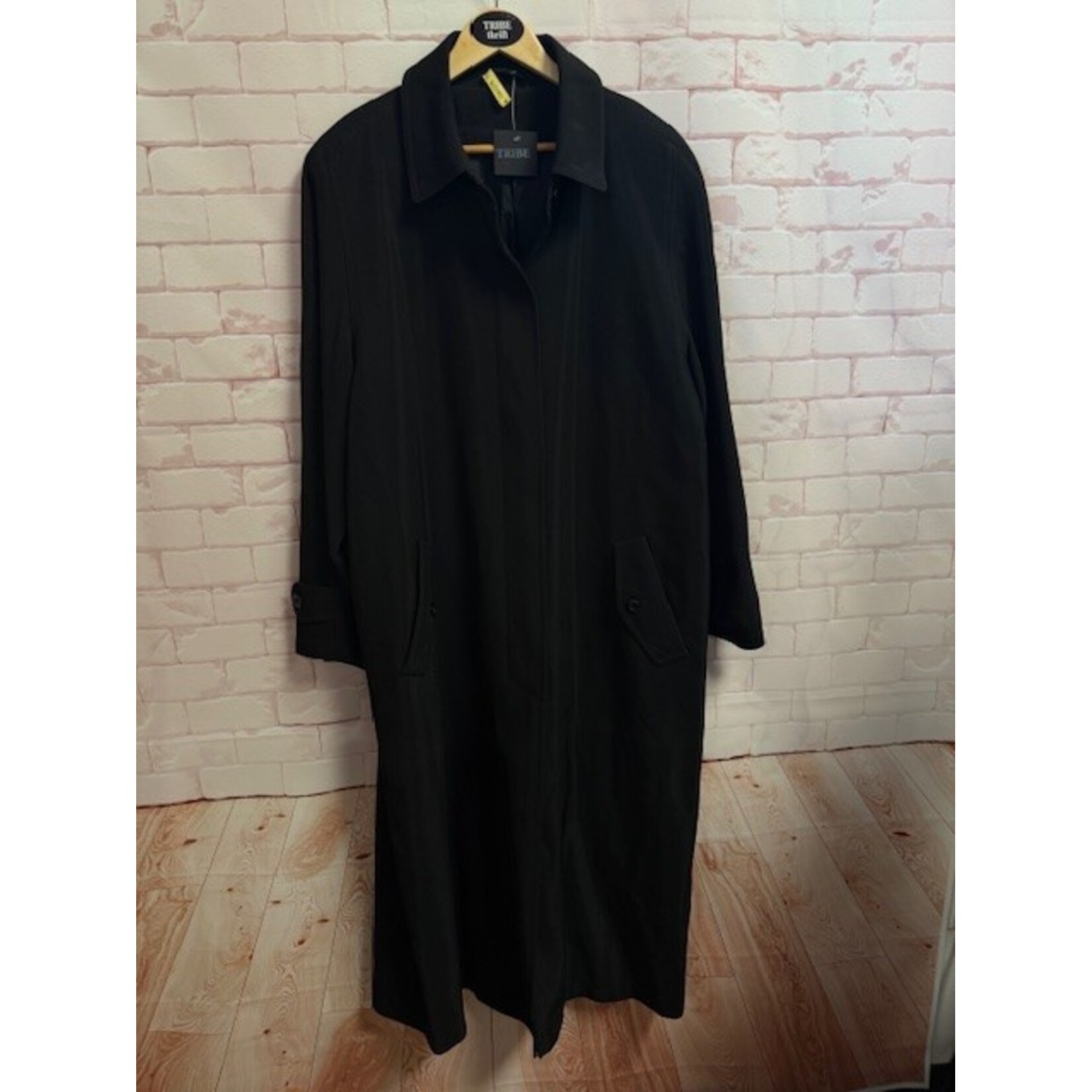 Unlabeled, Black, Trenchcoat, 16