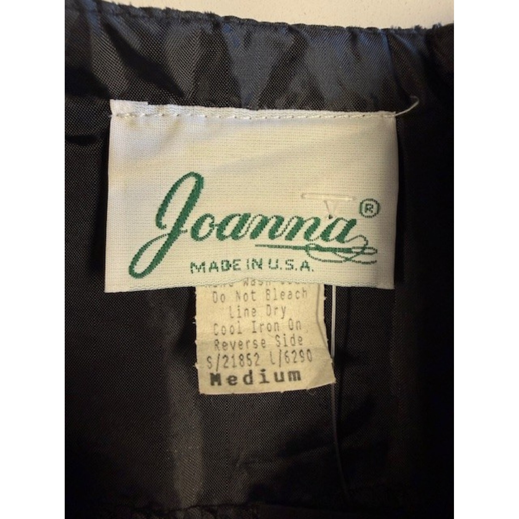 Joanna, Vintage, Gold, Silver, Black, Long Sleeve, M