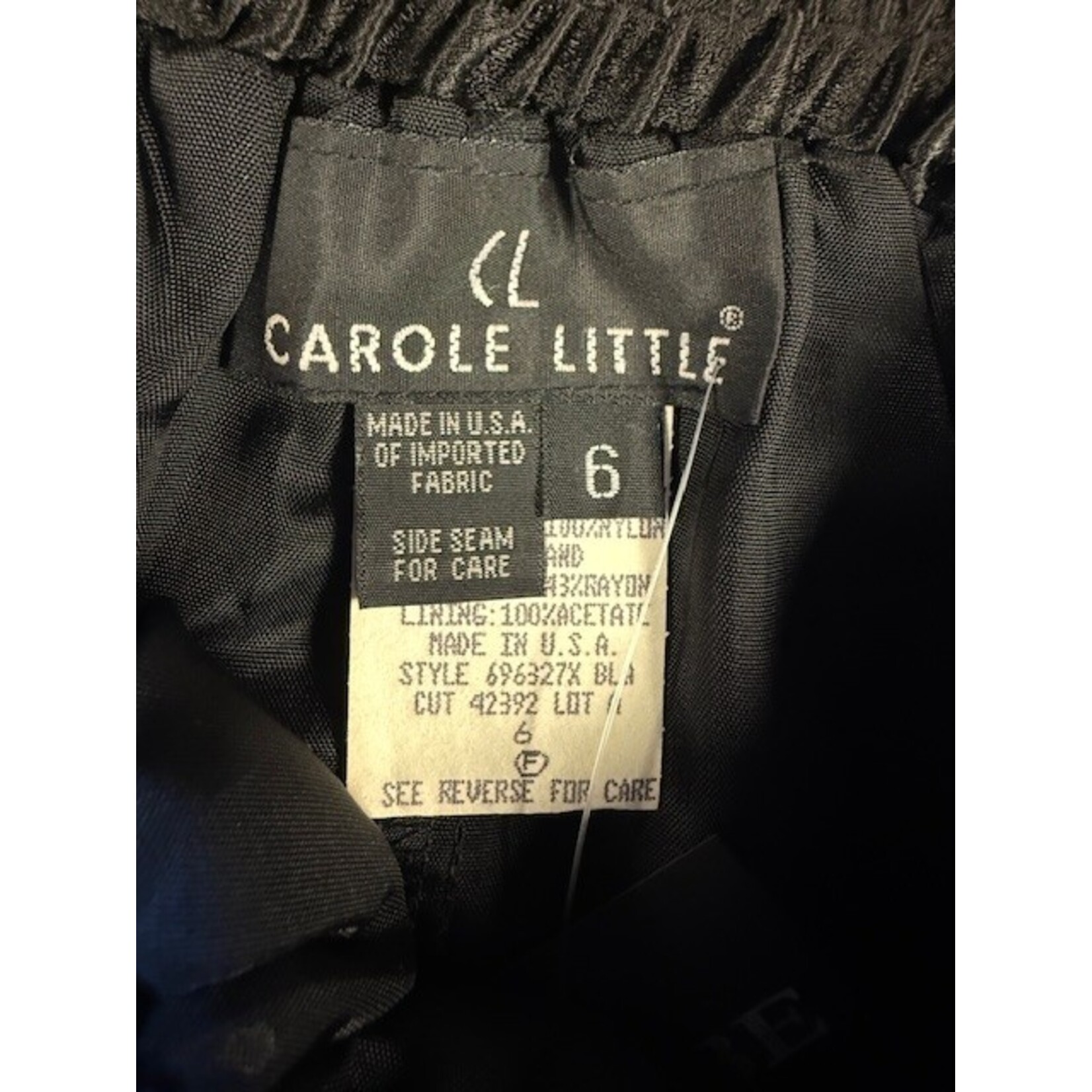 Carole Little, Vintage, Black, Skirt, 6