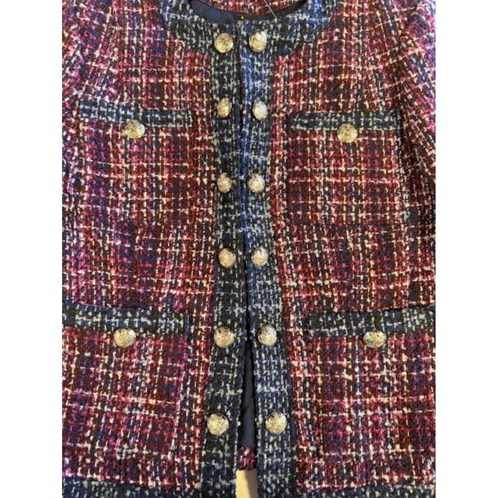 White House Black Market, Purple, Navy, Jacket, NWT, 8