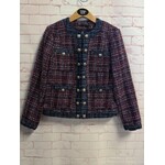 White House Black Market, Purple, Navy, Jacket, NWT, 8