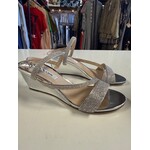Mina, Silver, Wedged, Sandal, 8.5
