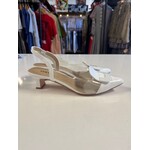 Vaneli, White, Clear, Slingbacks, MSRP $185, W 8.5