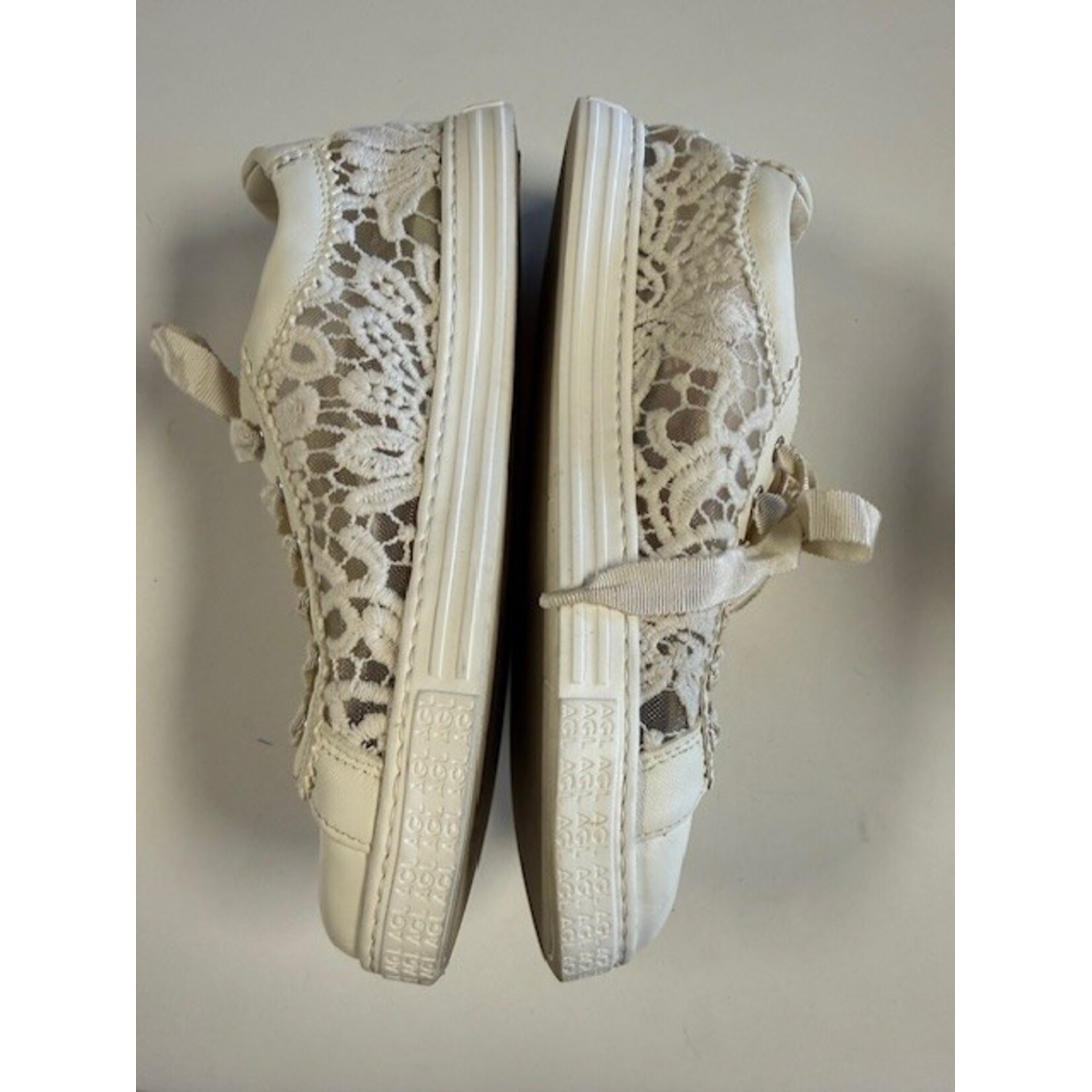 AGL, Cream, Lace, Sneakers, MSRP $425, W 7.5