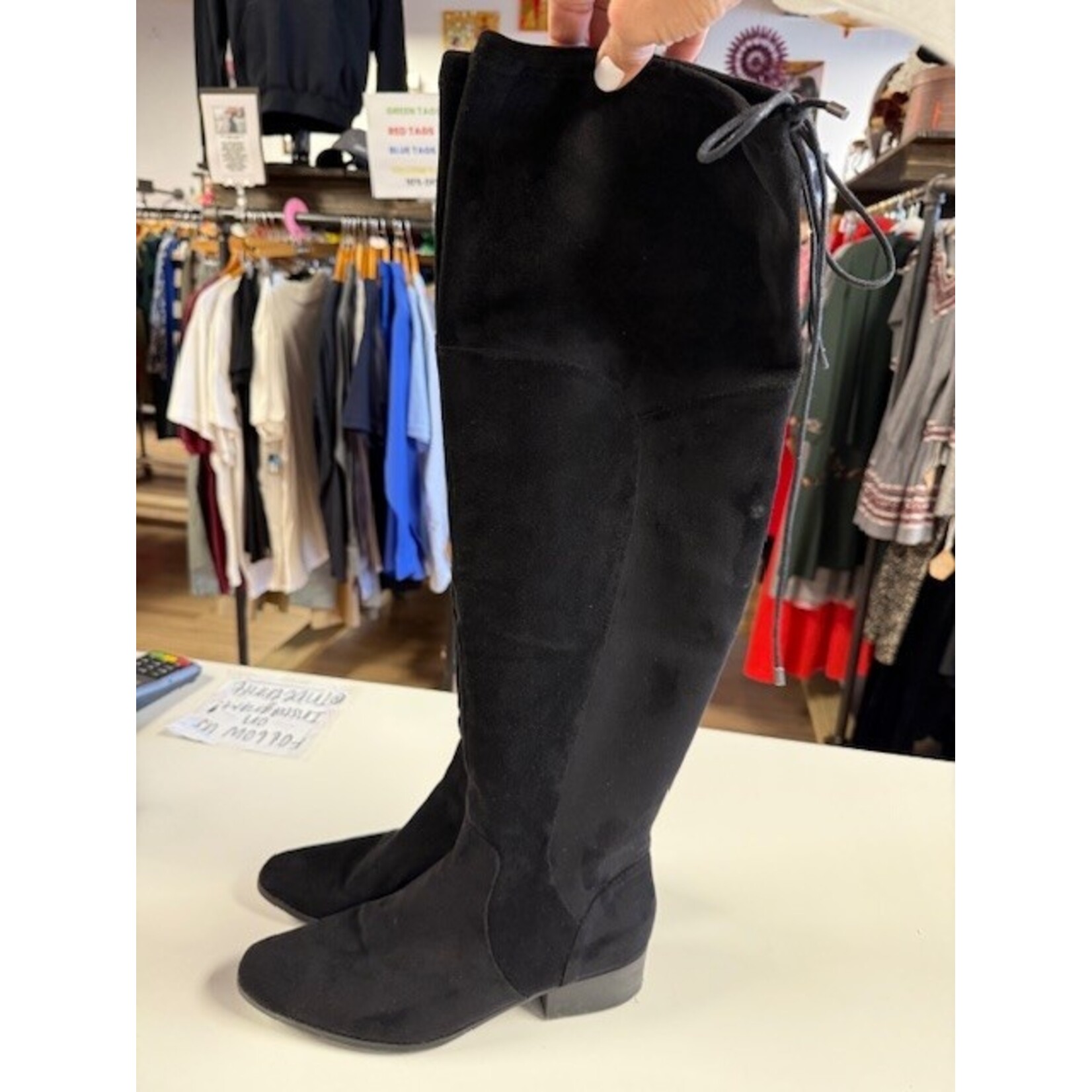 Crown & Ivy, Black, Boots, 11