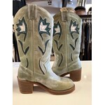 Frye, Sabrina Campus Floral, Sage, Boots, 6, VINTAGE, Rare!
