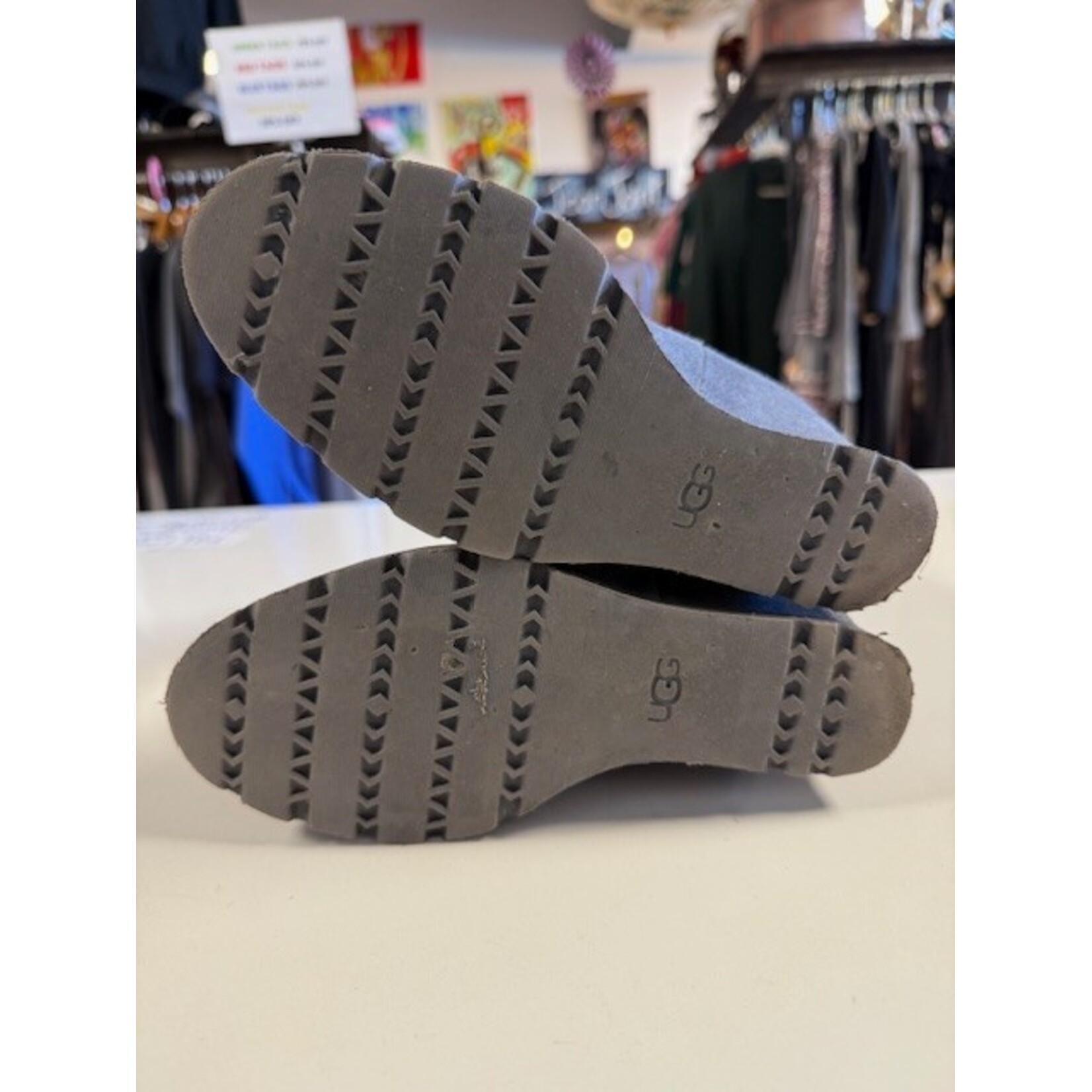 Ugg, Kyra, Grey, Suede, Wedge, Boot, 6