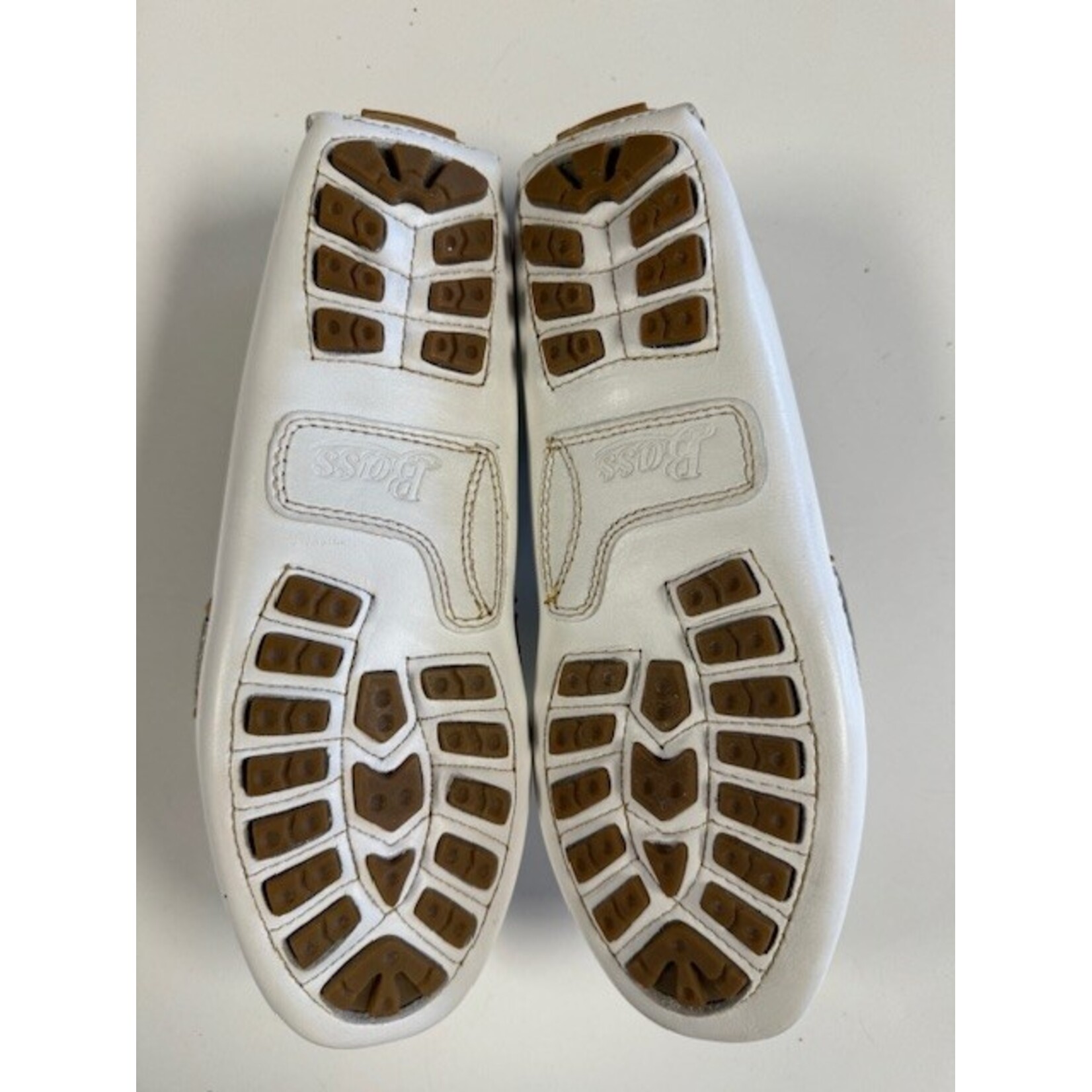 Bass Bass, White, Driving Moccasin, 7.5