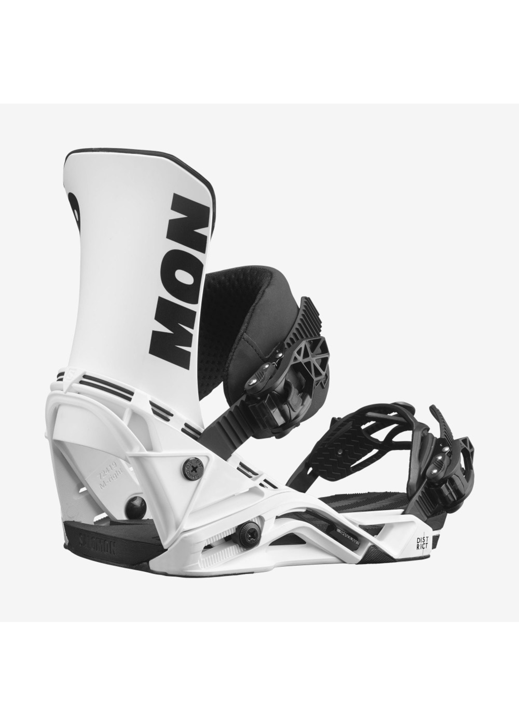 Salomon BOARD BIND. DISTRICT WHITE - Fitzharris Ski Bike and Outdoor