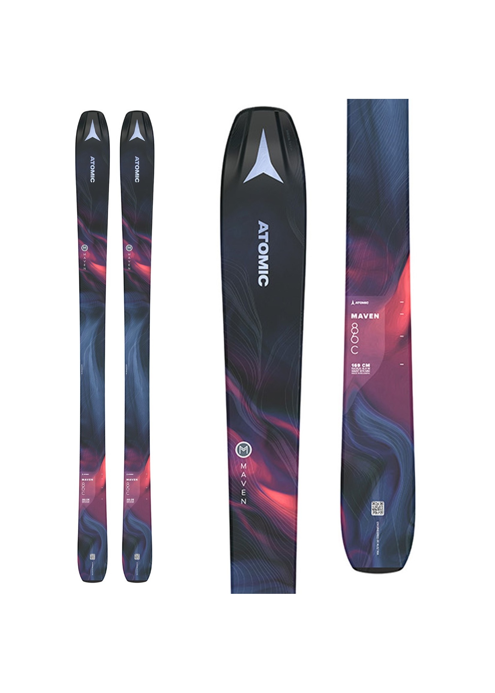 Atomic N MAVEN 86 C Blue/BRIGHT RED 22/23 - Fitzharris Ski Bike ...