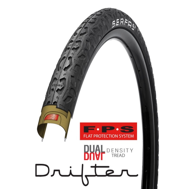 SERFAS DRIFTER CITY TIRE W/FPS - 26 X 1.50