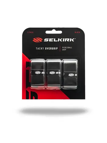 Selkirk Selkirk 3pk Tacky Overgrip Black single