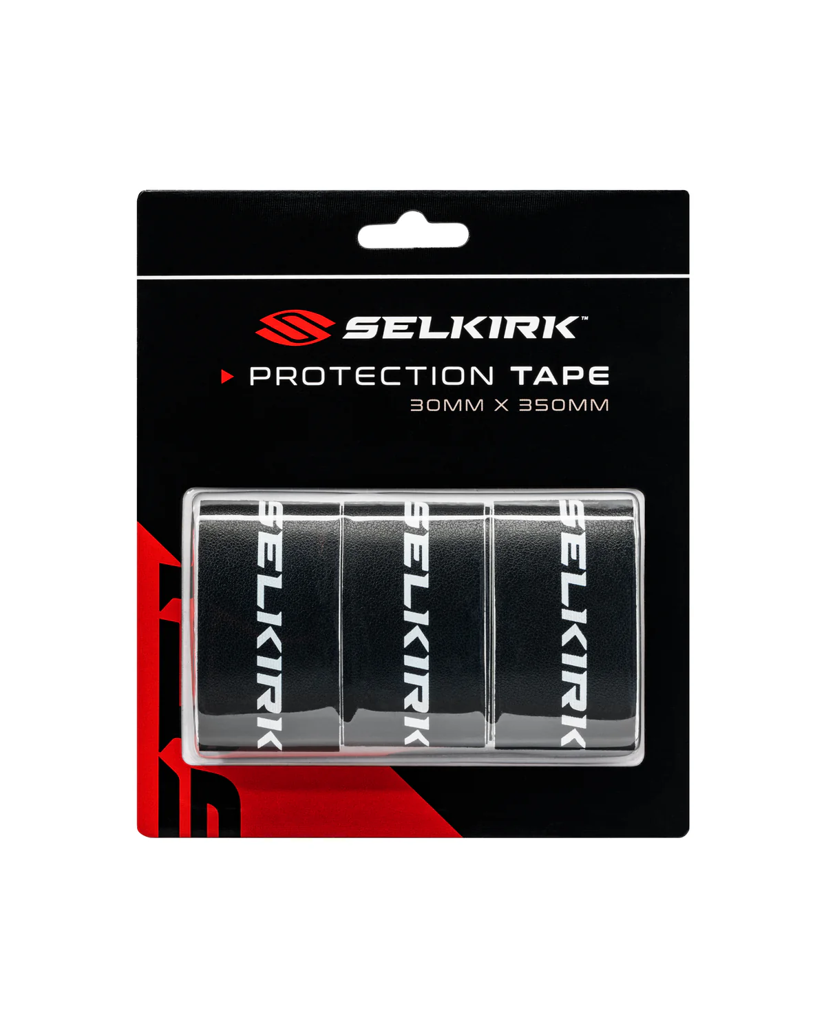 Selkirk Selkirk Paddle Protective Edge Tape Black 30mm x 350mm 3pk