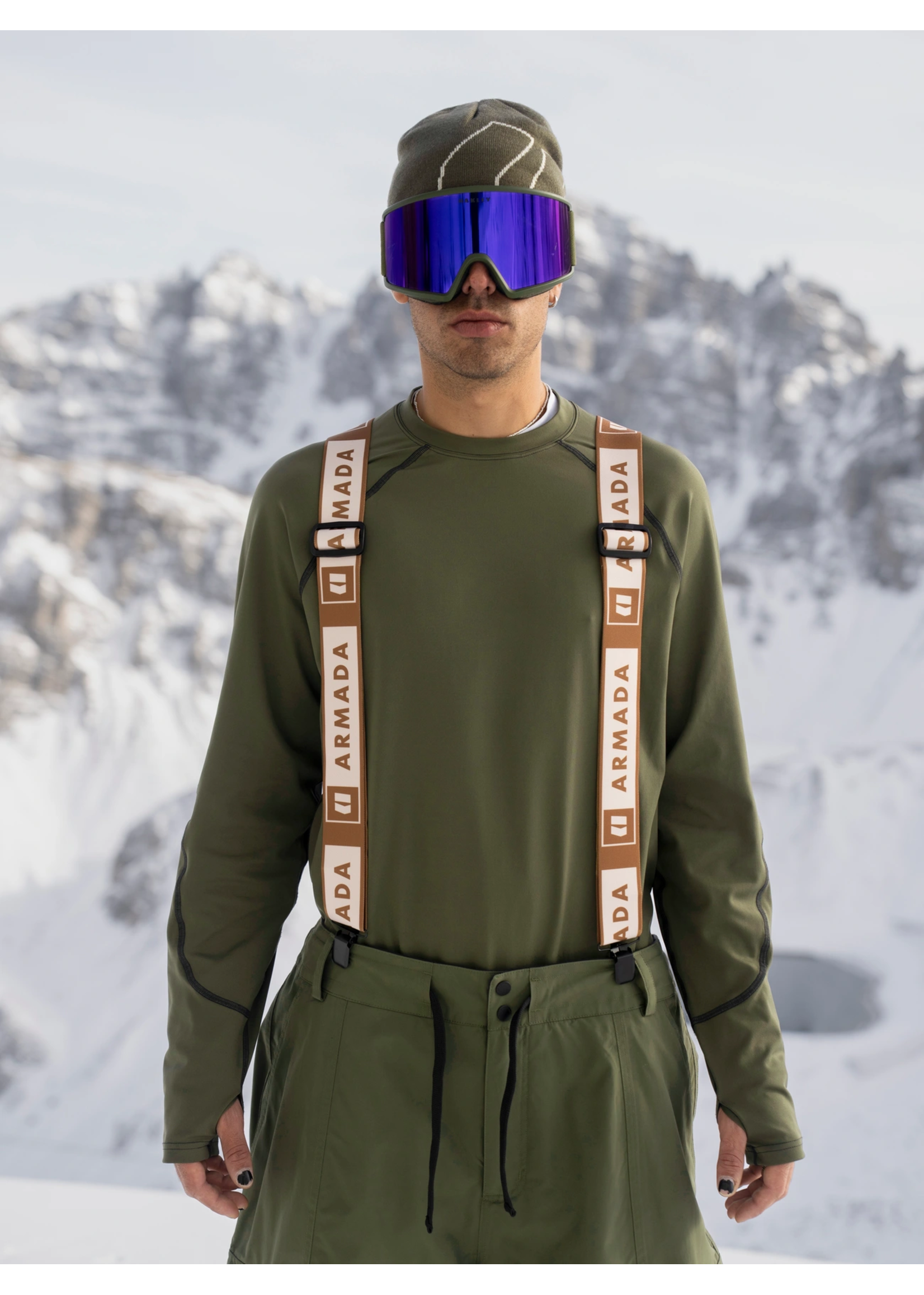 Armada Armada Stage Suspenders-Golden Brown-Cream