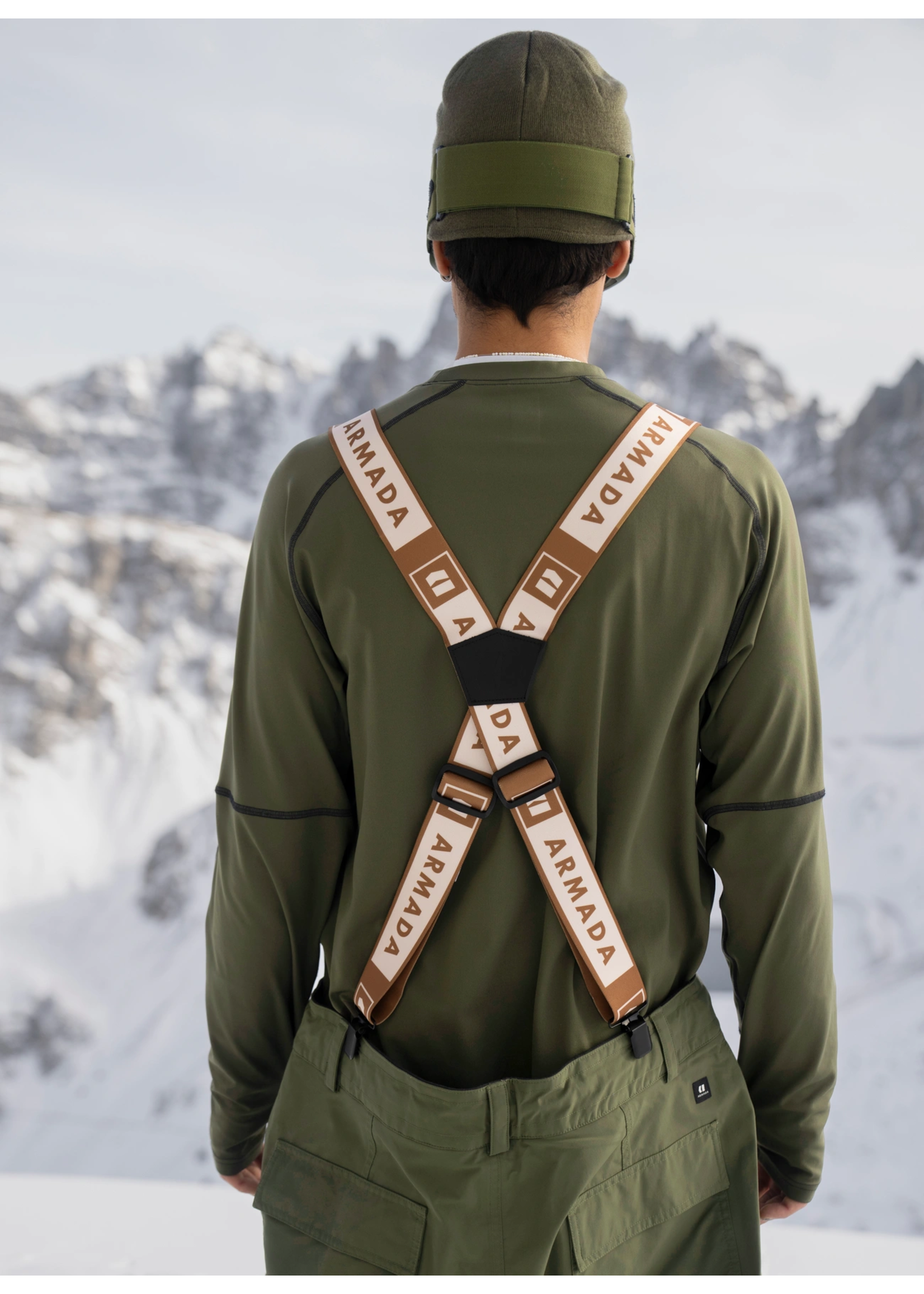 Armada Armada Stage Suspenders-Golden Brown-Cream