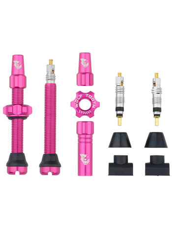 Wolf Tooth Wolf Tooth Tubeless Presta Valve Stem Kit 44mm Pink
